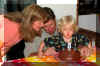 blowing out his candles!