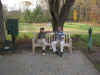 Mom and I sitting on FXG's Bench 11-1-01