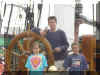 Jason, Meghan and Emiley on the USS Constitution